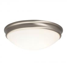 Galaxy Lighting L613333BN010A1 - LED Flush Mount Ceiling Light - in Brushed Nickel finish with White Glass
