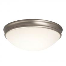 Galaxy Lighting L613335BN016A1 - LED Flush Mount Ceiling Light - in Brushed Nickel finish with White Glass