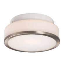 Galaxy Lighting L613531BN010A1 - LED Flush Mount Ceiling Light - in Brushed Nickel finish with White Glass