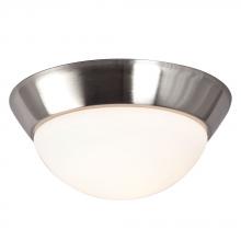 Galaxy Lighting L626101BN010A1 - LED Flush Mount Ceiling Light - in Brushed Nickel finish with White Glass