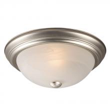 Galaxy Lighting 635032PT 213EB - Flush Mount Ceiling Light - in Pewter finish with Marbled Glass