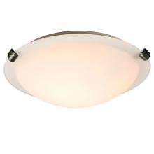 Galaxy Lighting L680112WP010A1 - LED Flush Mount Ceiling Light - in Pewter finish with White Glass