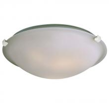 Galaxy Lighting L680116FW010A1 - LED Flush Mount Ceiling Light - in White finish with Frosted Glass