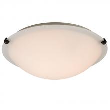 Galaxy Lighting L680116WO024A1 - LED Flush Mount Ceiling Light - in Oil Rubbed Bronze finish with White Glass