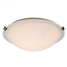 Galaxy Lighting L680116WP031A1 - LED Flush Mount Ceiling Light - in Pewter finish with White Glass