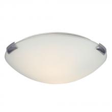 Galaxy Lighting L680412CW016A1 - LED Flush Mount Ceiling Light - in Polished Chrome finish with White Glass