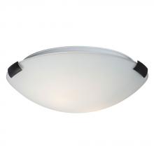 Galaxy Lighting L680412OW010A1 - LED Flush Mount Ceiling Light - in Oil Rubbed Bronze finish with White Glass