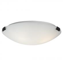 Galaxy Lighting 680416ORB/WH - 16" Flush Mount Ceiling Light - Oil Rubbed Bronze Clips with White Glass