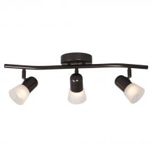 Galaxy Lighting 754173OBZ/FR - 3 Light Track Light - Old Bronze with Frosted Glass