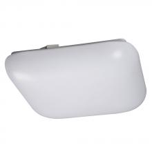 Galaxy Lighting L941111WH010A1 - LED Flush Mount Ceiling Light / Square Cloud Light - in White finish with White Acrylic Lens (Fluore
