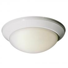 Galaxy Lighting ES626102WH - Flush Mount Ceiling Light - in White finish with White Glass