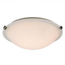 Galaxy Lighting ES680116WH-PTR - Flush Mount Ceiling Light - in Pewter finish with White Glass