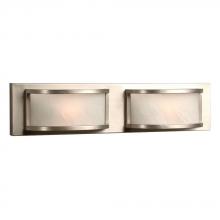 Galaxy Lighting ES790802PTR - 2-Light Bath & Vanity Light  - in Pewter finish with Marbled Glass