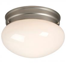 Galaxy Lighting ES810208PT - Utility Flush Mount Ceiling Light - in Pewter finish with White Glass