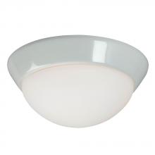 Galaxy Lighting L626101WH010A1 - LED Flush Mount Ceiling Light - in White finish with White Glass