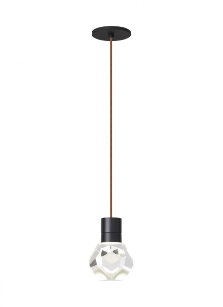 Modern Kira Dimmable LED Ceiling Pendant Light in a Black Finish