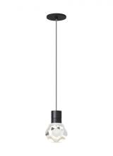Visual Comfort & Co. Modern Collection 700TDKIRAP1IB-LED922 - Modern Kira Dimmable LED Ceiling Pendant Light in a Black Finish