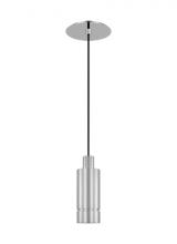 Visual Comfort & Co. Modern Collection 700TDSOT9PSS-LED927 - The Sottile Small 1-Light Damp Rated Integrated Dimmable LED Ceiling Pendant in Polished Stainless S