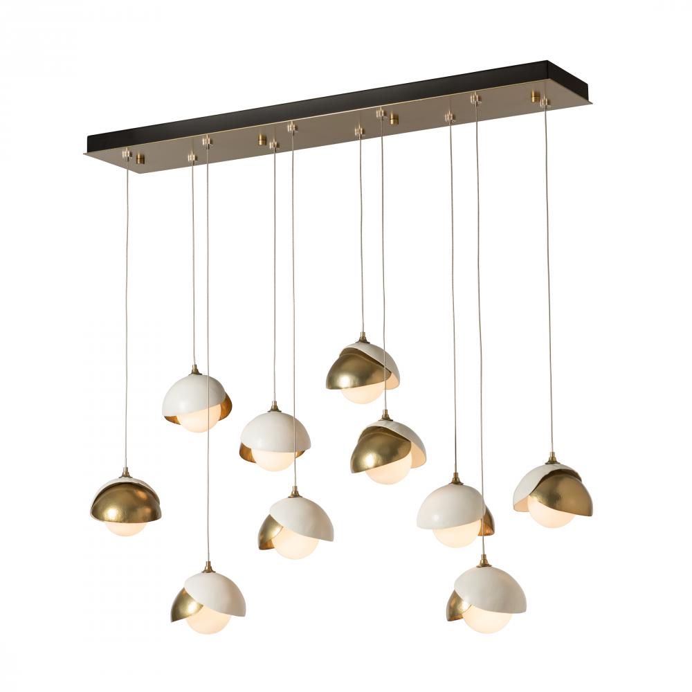 Brooklyn 10-Light Double Shade Pendant