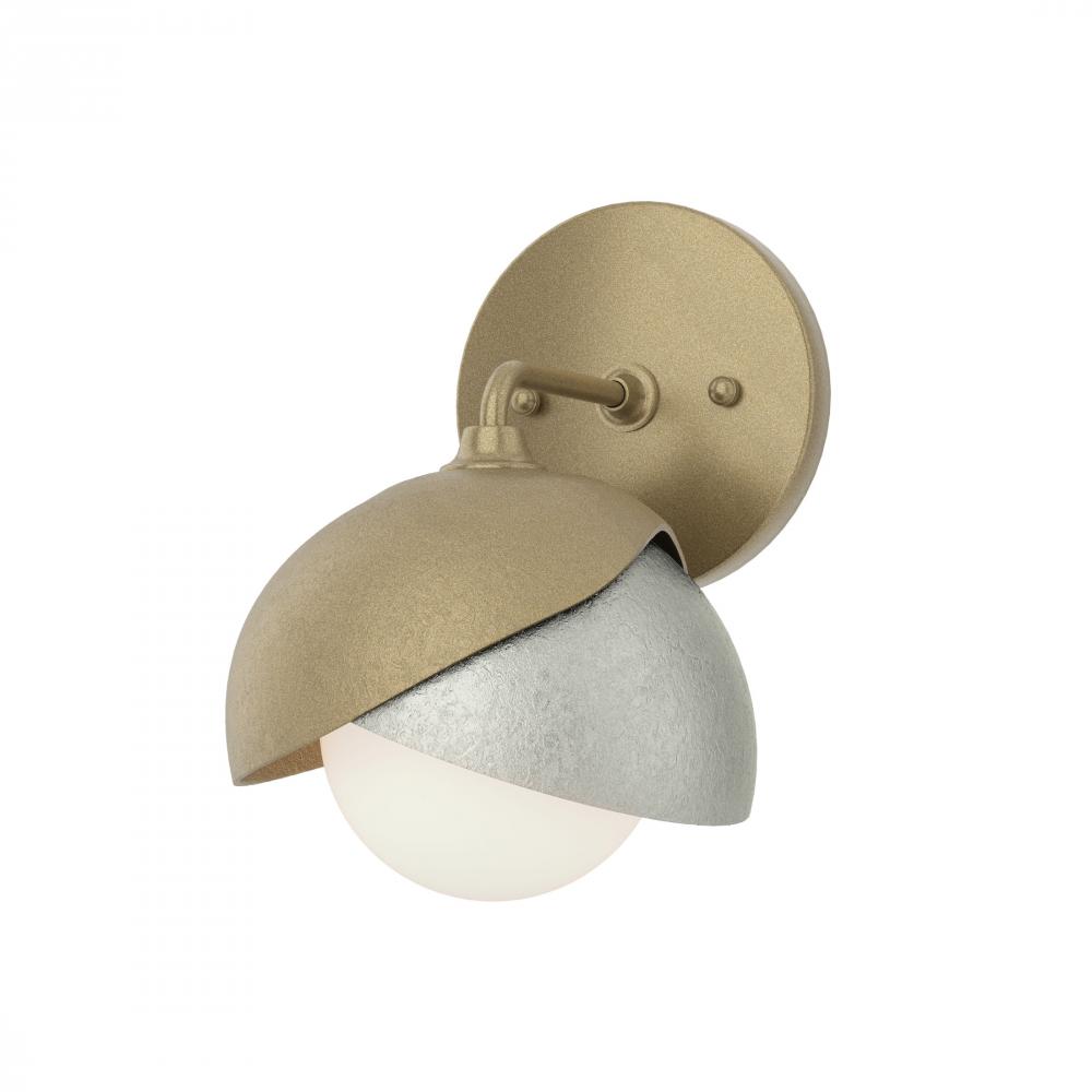 Brooklyn 1-Light Double Shade Bath Sconce