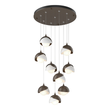 Hubbardton Forge - Canada 131105-SKT-STND-05-02-GG0711 - Brooklyn 9-Light Double Shade Pendant