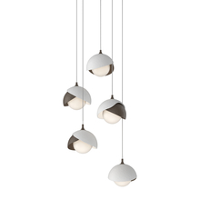 Hubbardton Forge - Canada 131125-SKT-LONG-05-02-GG0711 - Brooklyn 5-Light Double Shade Pendant