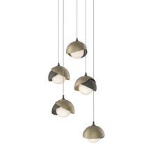 Hubbardton Forge - Canada 131125-SKT-LONG-07-84-GG0711 - Brooklyn 5-Light Double Shade Pendant