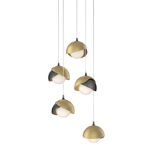 Hubbardton Forge - Canada 131125-SKT-LONG-89-86-GG0711 - Brooklyn 5-Light Double Shade Pendant