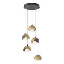 Hubbardton Forge - Canada 131125-SKT-STND-07-86-GG0711 - Brooklyn 5-Light Double Shade Pendant