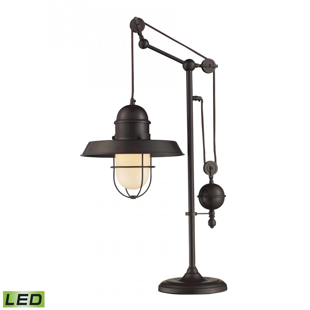Farmhouse 32'' High 1-Light Desk Lamp - Oil Rubbed Bronze - Includes LED Bulb