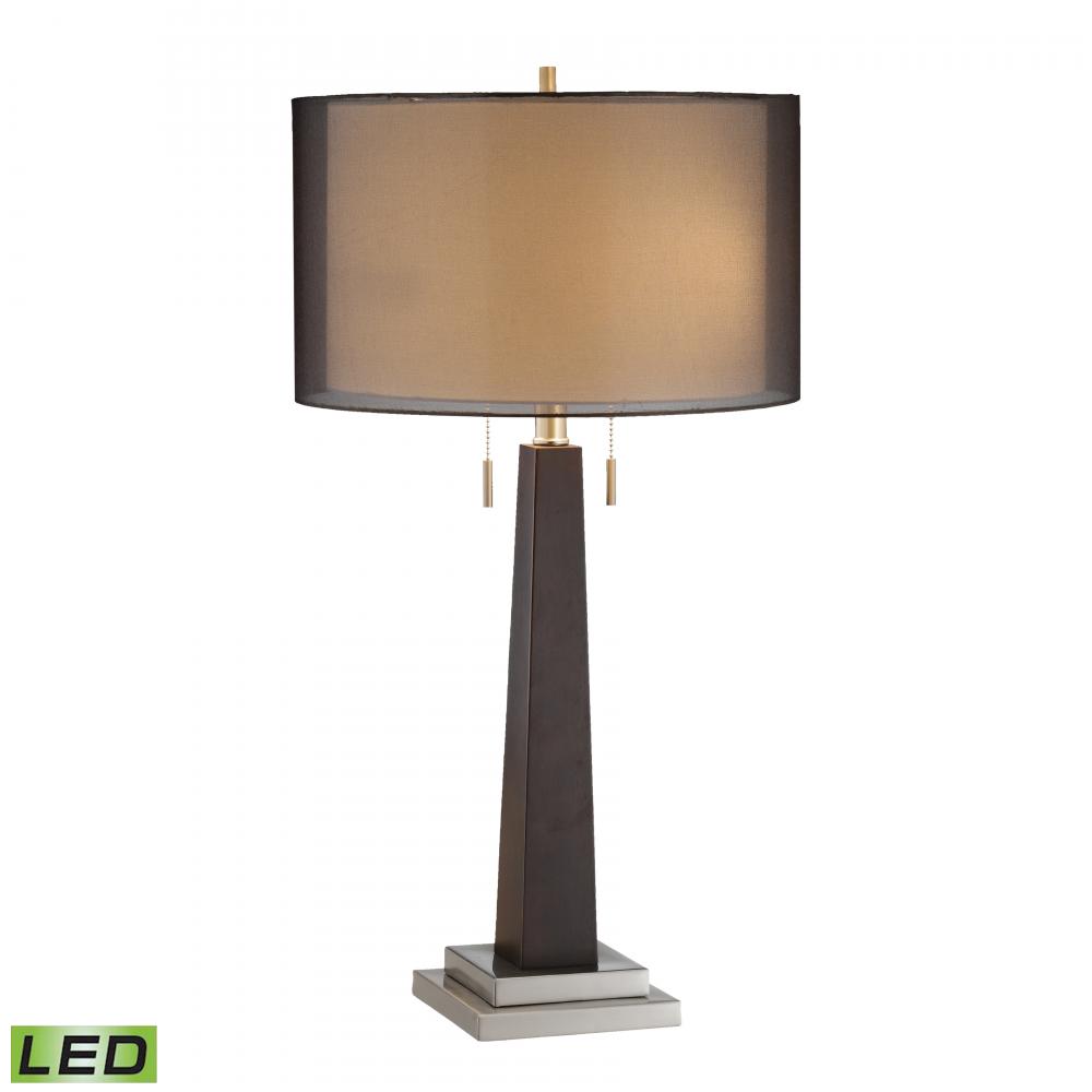 Jaycee 29'' High 2-Light Table Lamp - Black - Includes LED Bulbs
