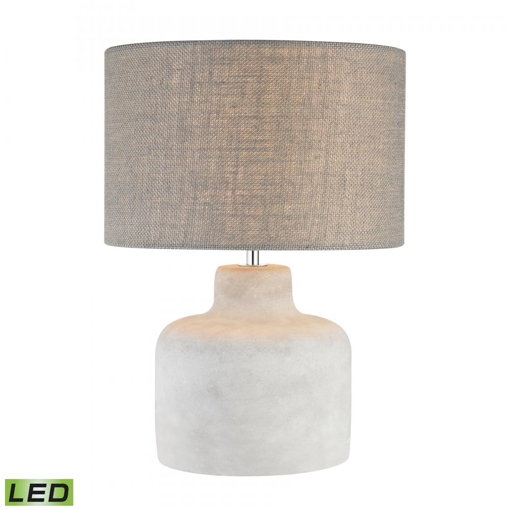 Rockport 17'' High 1-Light Table Lamp - Polished Concrete - Includes LED Bulb