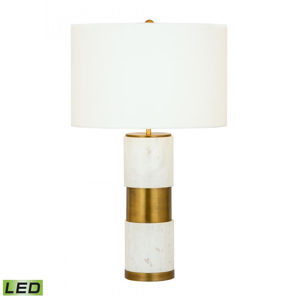 Jansen 27'' High 1-Light Table Lamp - Aged Brass - Includes LED Bulb