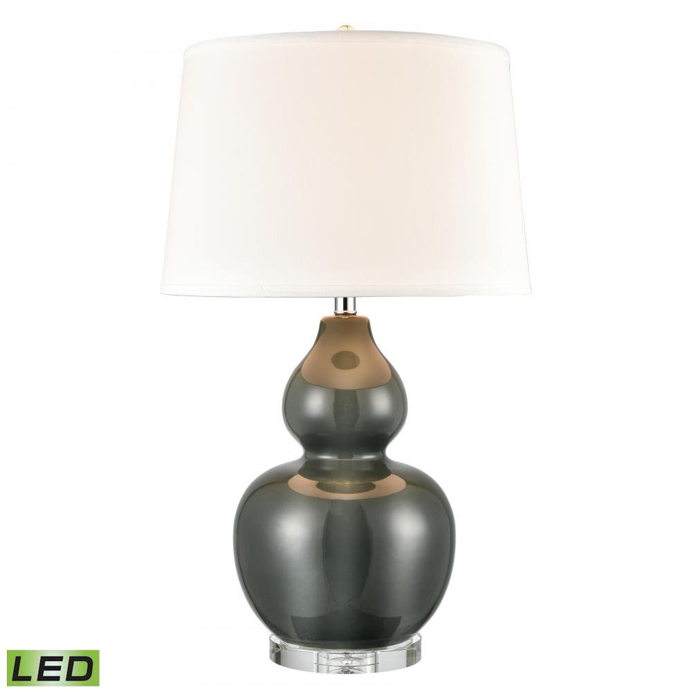 Leze 30'' High 1-Light Table Lamp - Forest Green - Includes LED Bulb