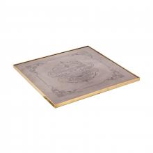 ELK Home TABLE002-TOP - Etched Metal Table Chateau Square - TOP