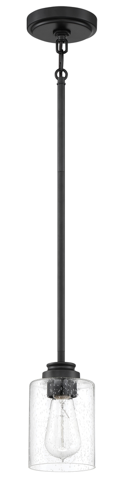Bolden 1 Light Mini Pendant in Flat Black