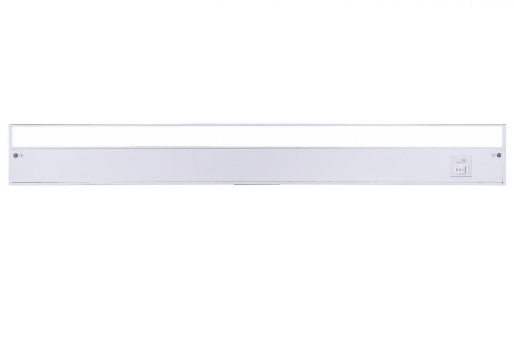 30" Under Cabinet LED Light Bar in White (3-in-1 Adjustable Color Temperature)