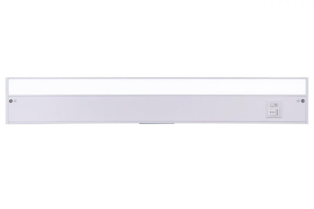 24" Under Cabinet LED Light Bar in White (3-in-1 Adjustable Color Temperature)