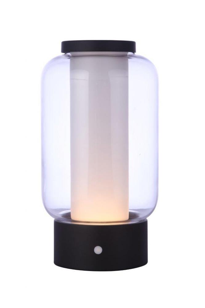 Outdoor Rechargeable Dimmable LED Portable Lamp w/ USB port in Midnight