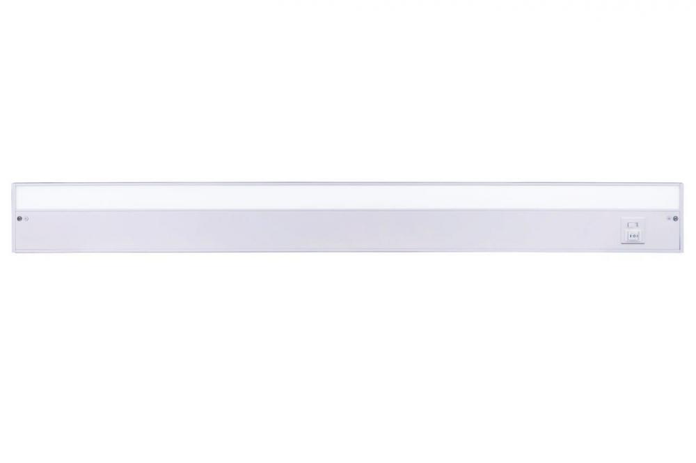 36" Under Cabinet LED Light Bar in White (3-in-1 Adjustable Color Temperature)