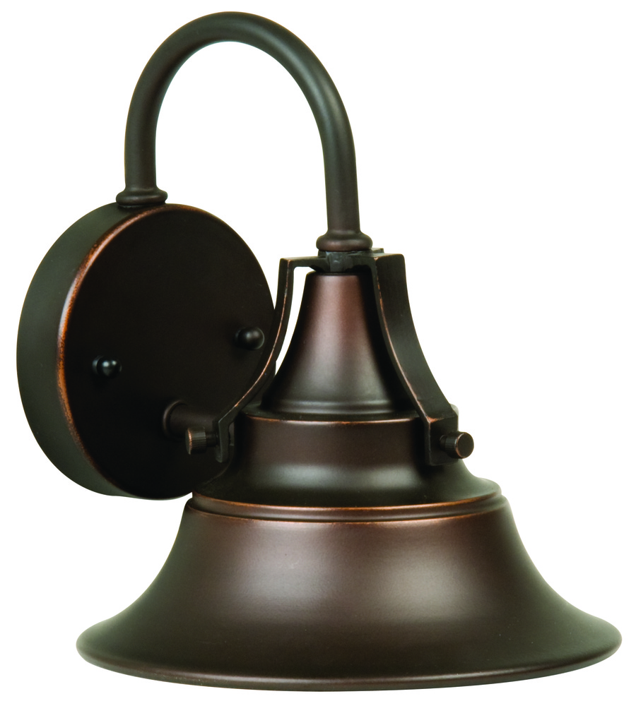 Union 1 Light Small Outdoor Wall Lantern in Oiled Bronze Gilded