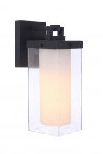 Craftmade ZA5624-MN - Hayner 1 Light Large Outdoor Wall Lantern in Midnight