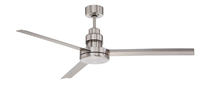 Craftmade MND54BNK3 - 54" Mondo in Brushed Polished Nickel w/ Brushed Polished Nickel Blades