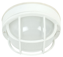 Craftmade Z395-TW - Round Bulkhead 1 Light Large Flush/Wall Mount in Textured White