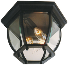 Craftmade Z433-TB - Bent Glass 3 Light Outdoor Flushmount in Textured Black