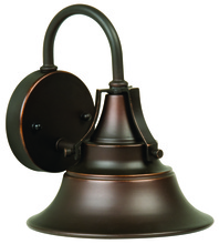 Craftmade Z4404-OBG - Union 1 Light Small Outdoor Wall Lantern in Oiled Bronze Gilded